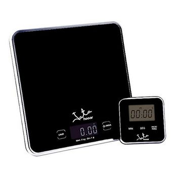 Báscula Digital De Cocina Jata 730 Jamaika 5 Kg Negro