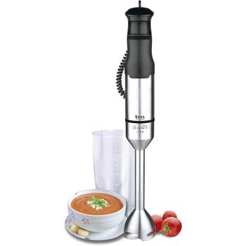 Batidora de mano de 1200 W con pie extralargo y cuchillas con recubrimiento  de titanio Katana 12 Jar Bc Cecotec