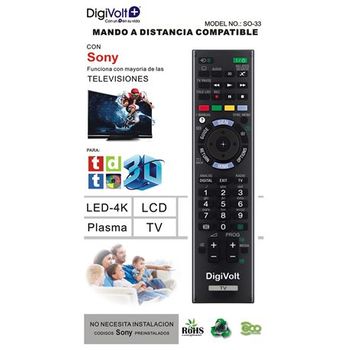 Mando A Distancia Universal Tv Lcd Sony Plasma Led 4k Linq Negro con  Ofertas en Carrefour