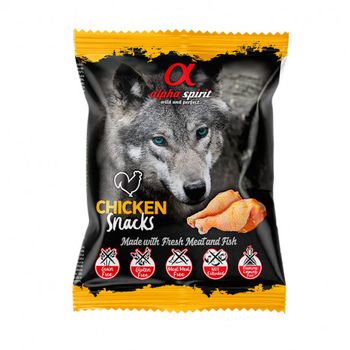 Alpha Spirit Snacks De Pollo Para Perro Pack 24  X 50g