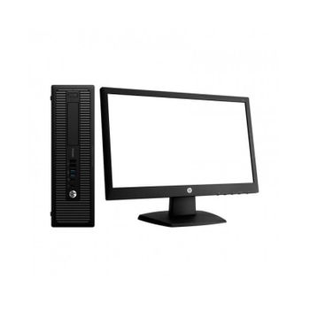 Reacondicionado - Hp Elitedesk 800 G1 Sff- Ordenador De Sobremesa + Pantalla 20" (intel Core I5-4570 Quad Core, 8gb Ram,hdd De 500 Gb, Dvd,  Windows 10 Profesional) Negro