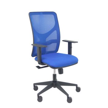 Silla De Oficina Motilla Malla Azul. Asiento Bali Azul Brazo Regulable