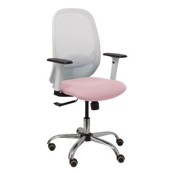 Silla Oficina De Cuero Pu Espuma Acero Vinsetto 50x54x96,5 Cm- Rosa con  Ofertas en Carrefour