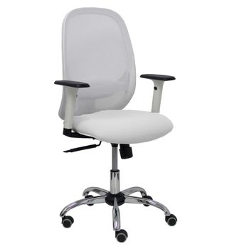 Silla De Oficina P&c Cilanco Con Reposabrazos Blanco