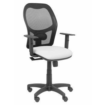 Silla De Oficina P&c Alocén Bali Con Reposabrazos Blanco