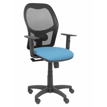 Silla De Oficina P&c Alocén Bali Con Reposabrazos Azul Claro