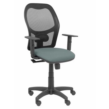 Silla De Oficina P&c Alocén Bali Con Reposabrazos Gris