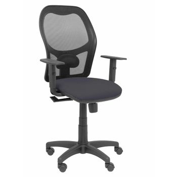 Silla De Oficina P&c Alocén Bali Con Reposabrazos Gris Oscuro