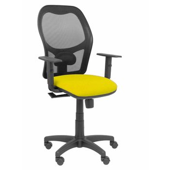 Silla De Oficina P&c Alocén Bali Con Reposabrazos Amarillo