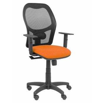 Silla De Oficina P&c Alocén Bali Naranja Con Reposabrazos