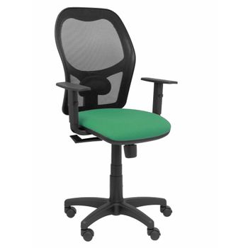 Silla De Oficina P&c Alocén Bali Con Reposabrazos Verde Claro