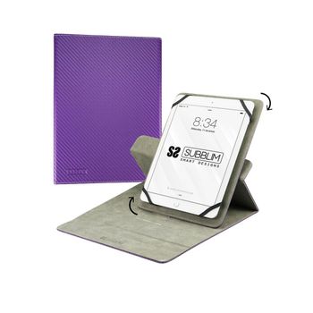 Funda Tablet Universal 10,1"-11" - Subblim Rotate 360 Executive Case Morado