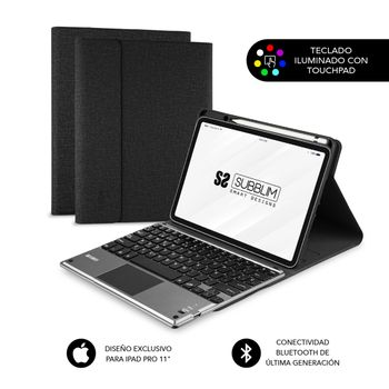 Funda Con Teclado Retroiluminado Keytab Pro Bl Bt Touchpad Ipad Pro 11 2020 Black