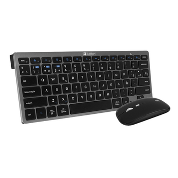 Pack Teclado Español Y Ratón Subblim + 2.4g Combo Multisdispositivo Compacto Negro