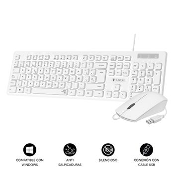 Pack De Teclado Usb Y Ratón Inalámbrico 2.4ghz Para Ordenador Pc Portátil,  Compatible Con Windows Y Mac con Ofertas en Carrefour