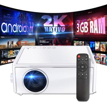 UnicView JS30 Proyector Android TV con HDMI de Salida UltraHD 4K