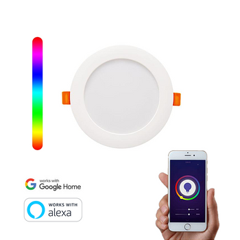 Downlight Wifi Inteligente Circular Smartfy Rgbw 10w Compatible Con Alexa, Google Home, Smart Life Y Tuya