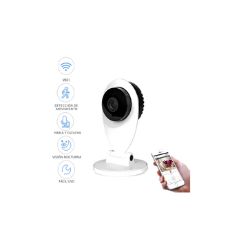 Cámara De Vigilancia Y Seguridad Wifi Vigilabebes Smartfy 180º Con Control Y Visión Por Móvil A Través De Su App Compatible Con Dispositivos Ios Y Android