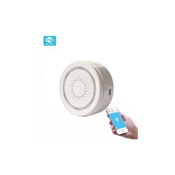 Alarma Sirena Wifi Smartfy Compatible Con Ifttt Y Control Por Móvil A Través De Su App Compatible Con Dispositivos Ios Y Android