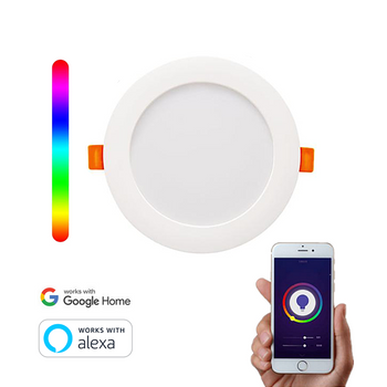 Downlight Wifi Inteligente Circular Smartfy Rgbw 17w Compatible Con Alexa, Google Home, Smart Life Y Tuya