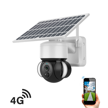 Cámara De Vigilancia Y Seguridad 4g Solar Exterior 360º Smartfy Ip66 3mp Compatible Con Alexa, Google Home, Smart Life Y Tuya