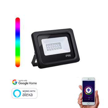 Foco Wifi Inteligente Smartfy Rgbw 30w Ip66 Compatible Con Alexa, Google Home, Smart Life Y Tuya