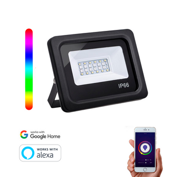 Foco Wifi Inteligente Smartfy Rgbw 100w Ip66 Compatible Con Alexa, Google Home, Smart Life Y Tuya