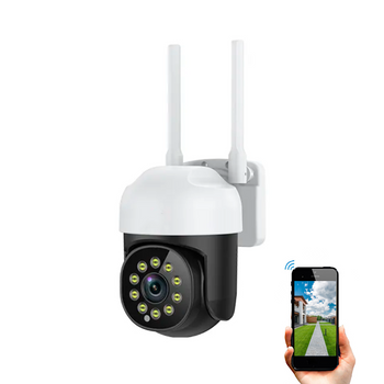 Cámara De Vigilancia Y Seguridad Wifi Exterior 360º Smartfy 3mp Ip66 4xzoom Compatible Con Alexa, Google Home, Smart Life Y Tuya