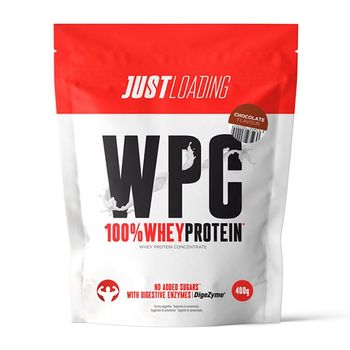 Just Loading - 100 % Whey Protein 1 X 400 G - Aumento De Proteína -  Sabor: Chocolate