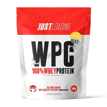 Just Loading - 100 % Whey Protein 1 X 400 G - Aumento De Proteína -  Sabor: Vainilla