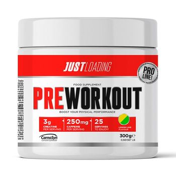 Just Loading - Pre-entreno Sabor Lima-limón 1 X 300 G - Aumento De Rendimiento