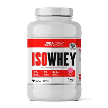 Just Loading - Iso Whey Protein Sabor Tarta De Queso Y Fresa 1 X 1 Kg - Aumento De Proteín