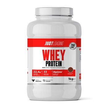 Just Loading - 100 % Whey Protein 1 X 1 Kg - Aumento De Proteína -  Sabor: Chocolate