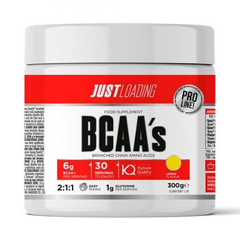 Just Loading - Bcaa's Sabor Lima-limón 1 X 300 G - Recuperación Muscular