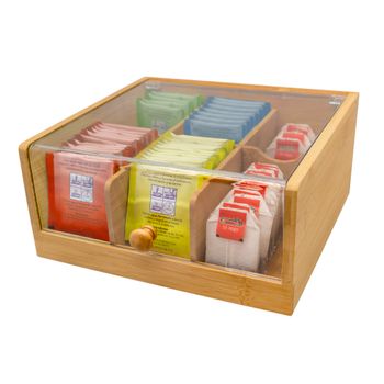 Caja Organizadora De Bolsitas De Té, 6 Departamentos