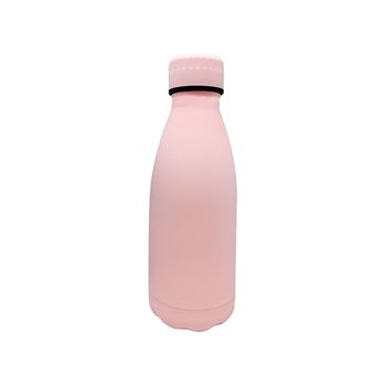 Botellas Doble Pared Acero Inoxidable Rosa Pastel 350 Ml