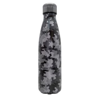 Botella Doble Pared Camuflaje Negro