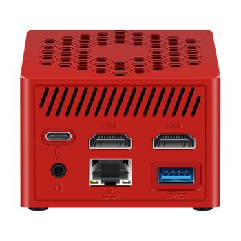 Leotec Minipc Alder Lake N100 12gb 256gb M.2 Rojo