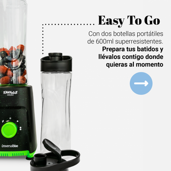 1 Pieza 500ml Batidora Portátil De Frutas Y Verduras Recién Exprimidas Con  Taza De Jugo Portátil, Batidora Personal Recargable De 4000 Mah Tamaño  Personal, Equipada Con 6 Cuchillas De Acero Inoxidable 304