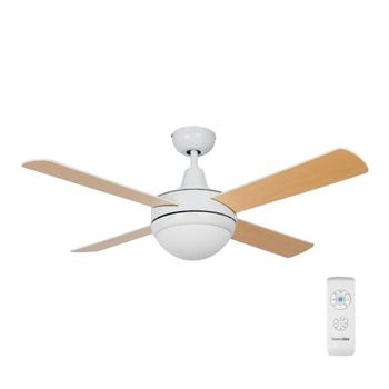 - Siroco Ventilador De Techo Aspas Reversibles Blanco-madera 132cm | Universalblue