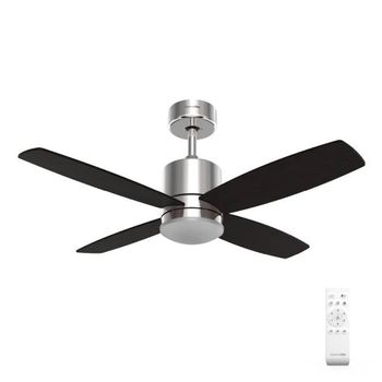 Ventilador De Techo Inox-negro Motor Dc 106cm | Universalblue