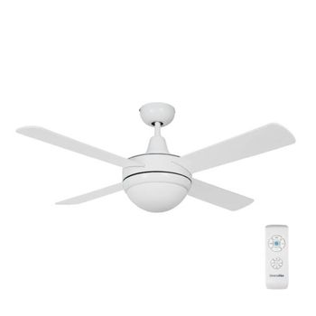 Ventilador De Techo Blanco-marrón Aspas Reversibles 106 Cm | Universalblue