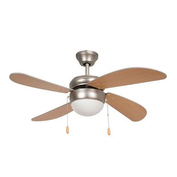 Ventilador de Techo Faro Just Fan 128cm Negro 3 Palas Madera Oscura