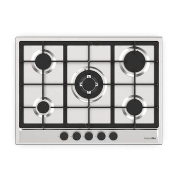 Placa De Gas Inox 5 Fuegos | Universalblue