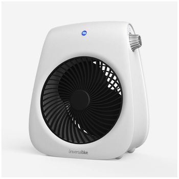 Universalblue Termoventilador Vertical De Diseño Blanco | Calefactor Pequeño