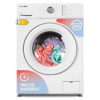 Lavadora Aruba 6007w Universal Blue 7kg 1200 Rpm 16 Programas  E Blanco 85 Cm