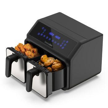 Innovagoods Fryinn Double 8000 Freidora Sin Aceite 3400W 8 Litros Negra