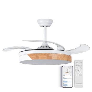 Ventilador De Techo Silencioso Con Aspas Ocultas Blanco | Universalblue