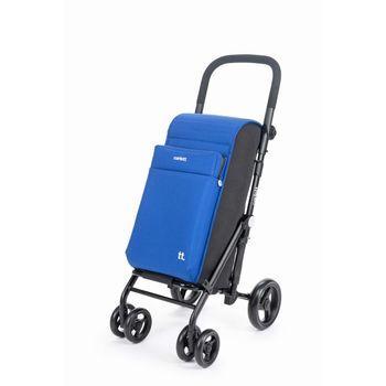  LYLY Carrito de la compra plegable con asiento de 4 ruedas,  fácil de subir escaleras, para compras, picnic, almacenamiento en el hogar  (color: B) : Industrial y Científico