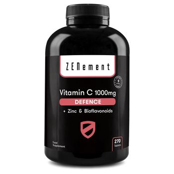 Vitamina C 1000 Mg Con Bioflavonoides Y Zinc, 270 Comprimidos